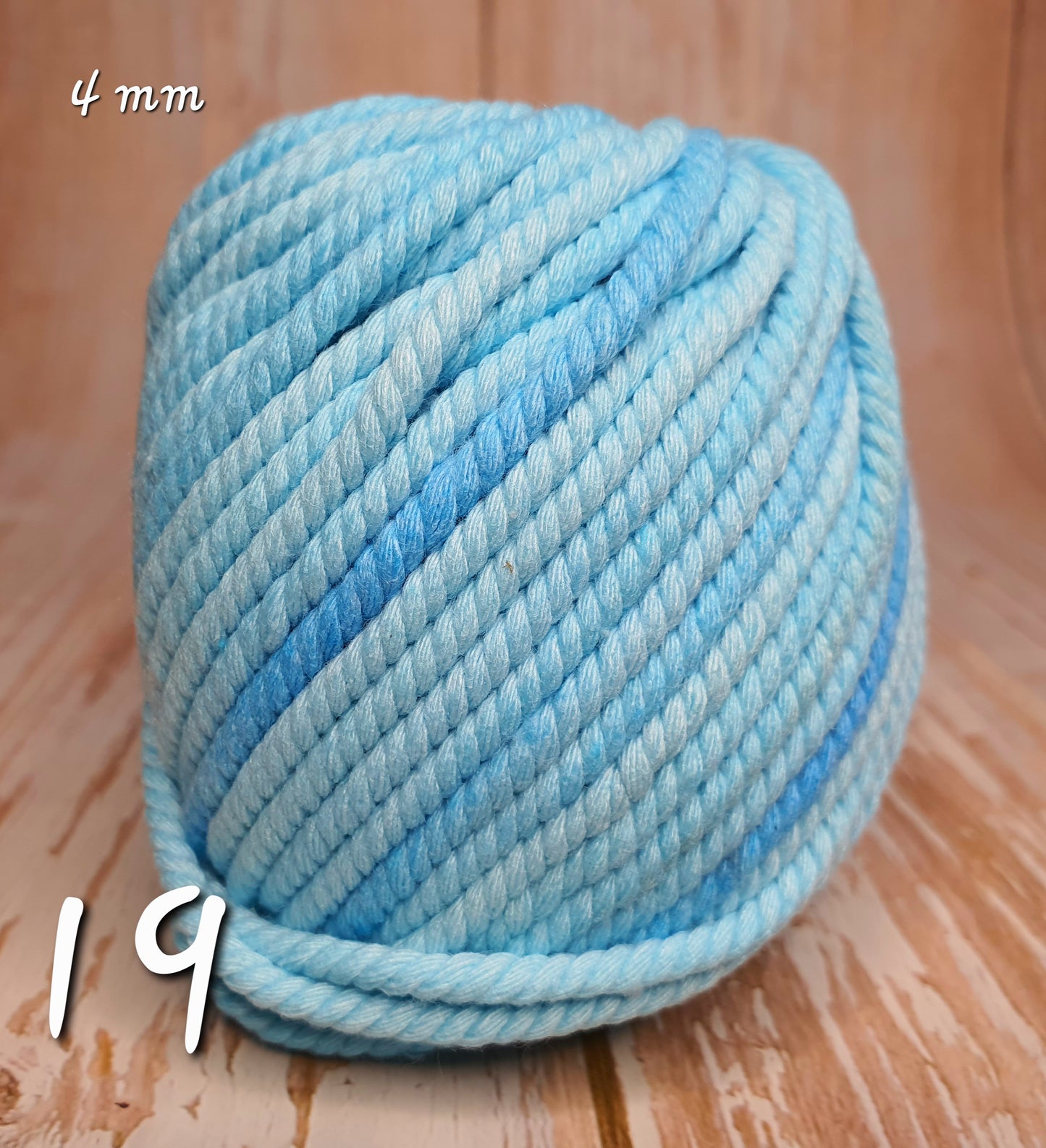 Cotton Macrame Cord Twisted 4mm thickness