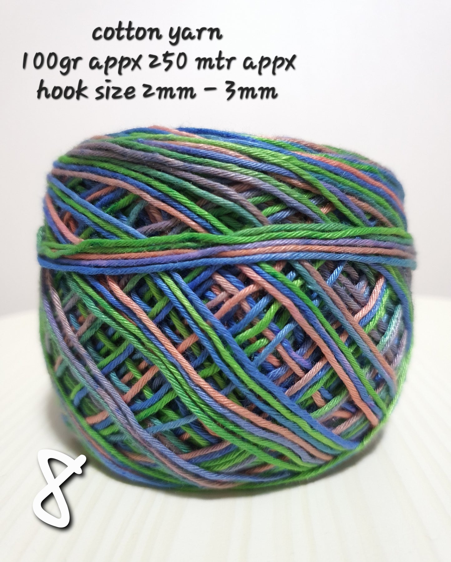 Cotton Yarn Mix Color 100g