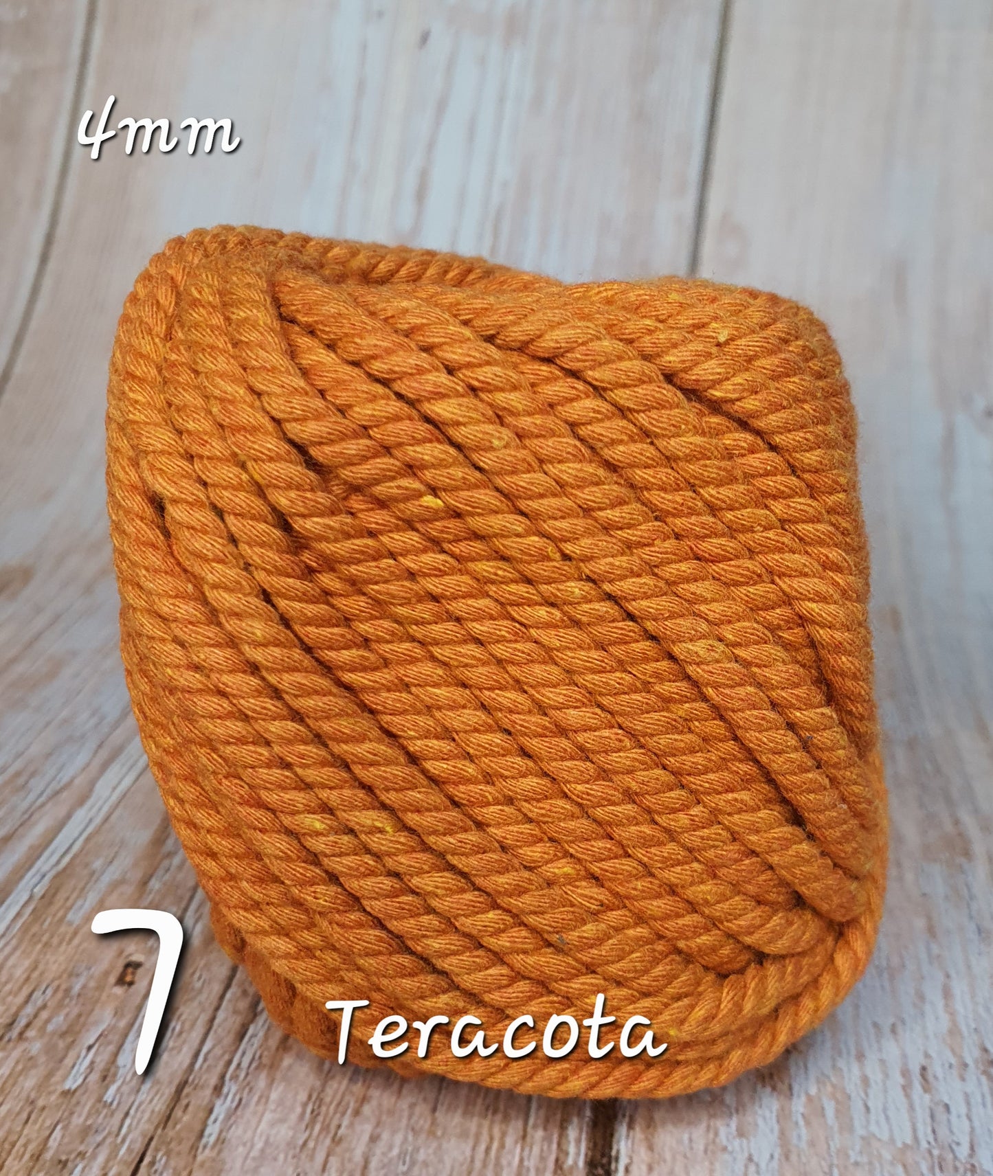 Cotton Macrame Cord Twisted 4mm thickness
