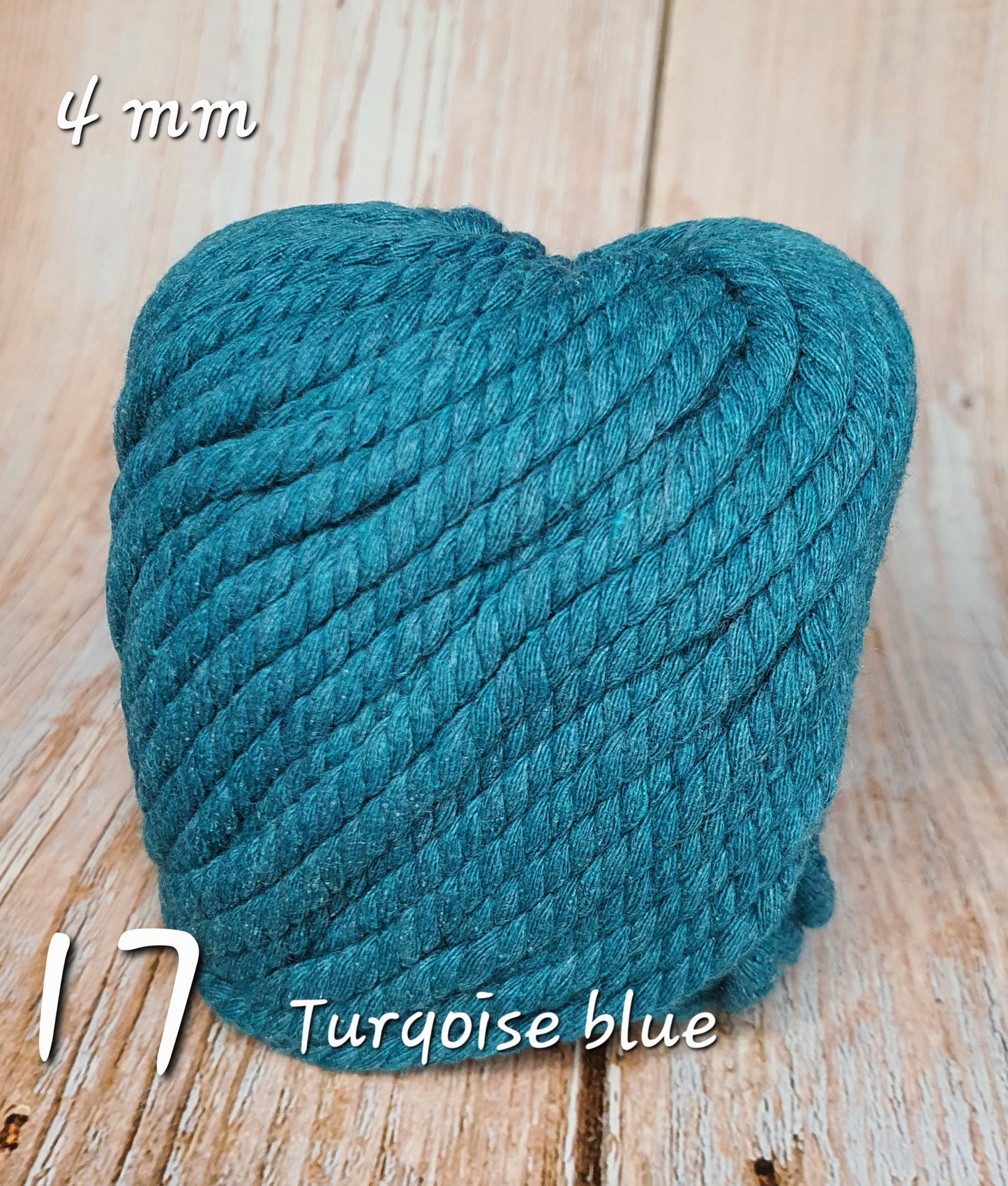 Cotton Macrame Cord Twisted 4mm thickness