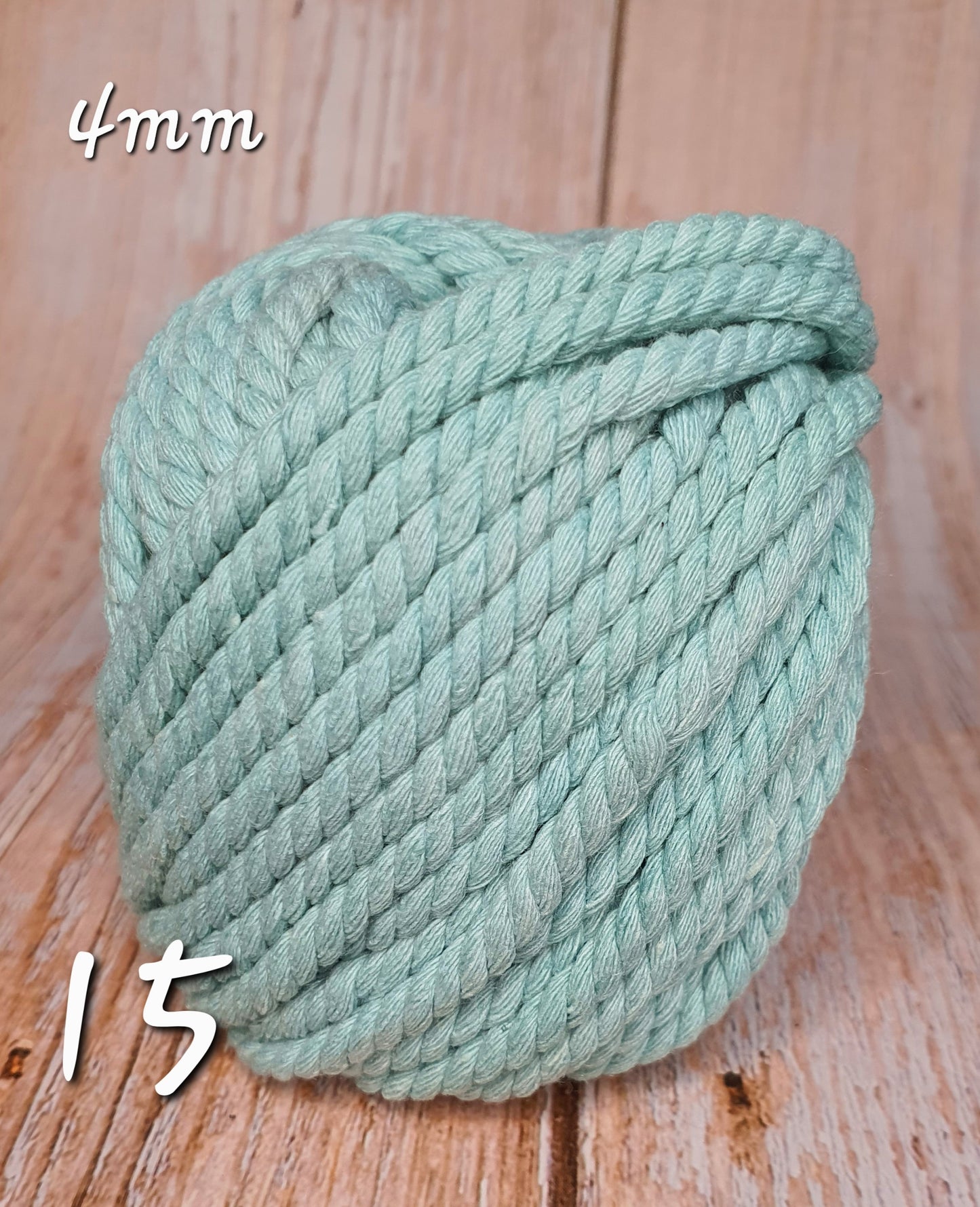 Cotton Macrame Cord Twisted 4mm thickness