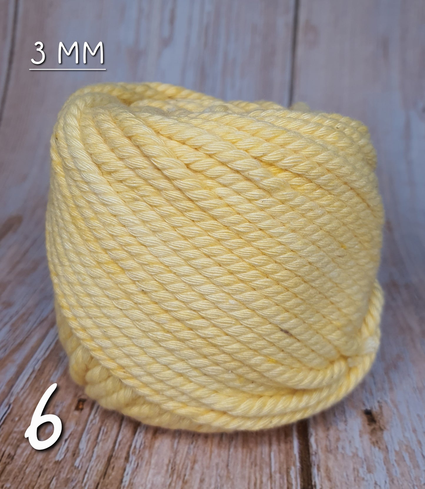 Cotton Macrame Cord Twisted 3mm thickness