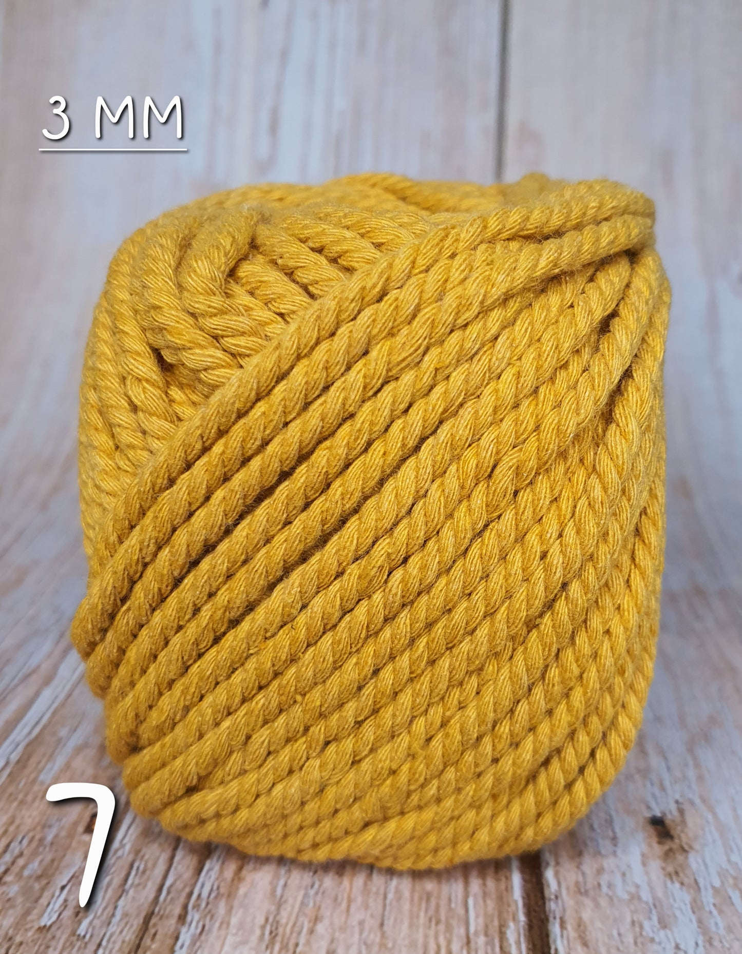 Cotton Macrame Cord Twisted 3mm thickness