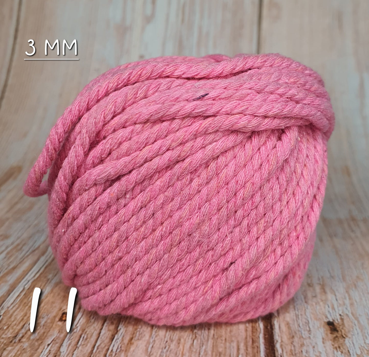 Cotton Macrame Cord Twisted 3mm thickness