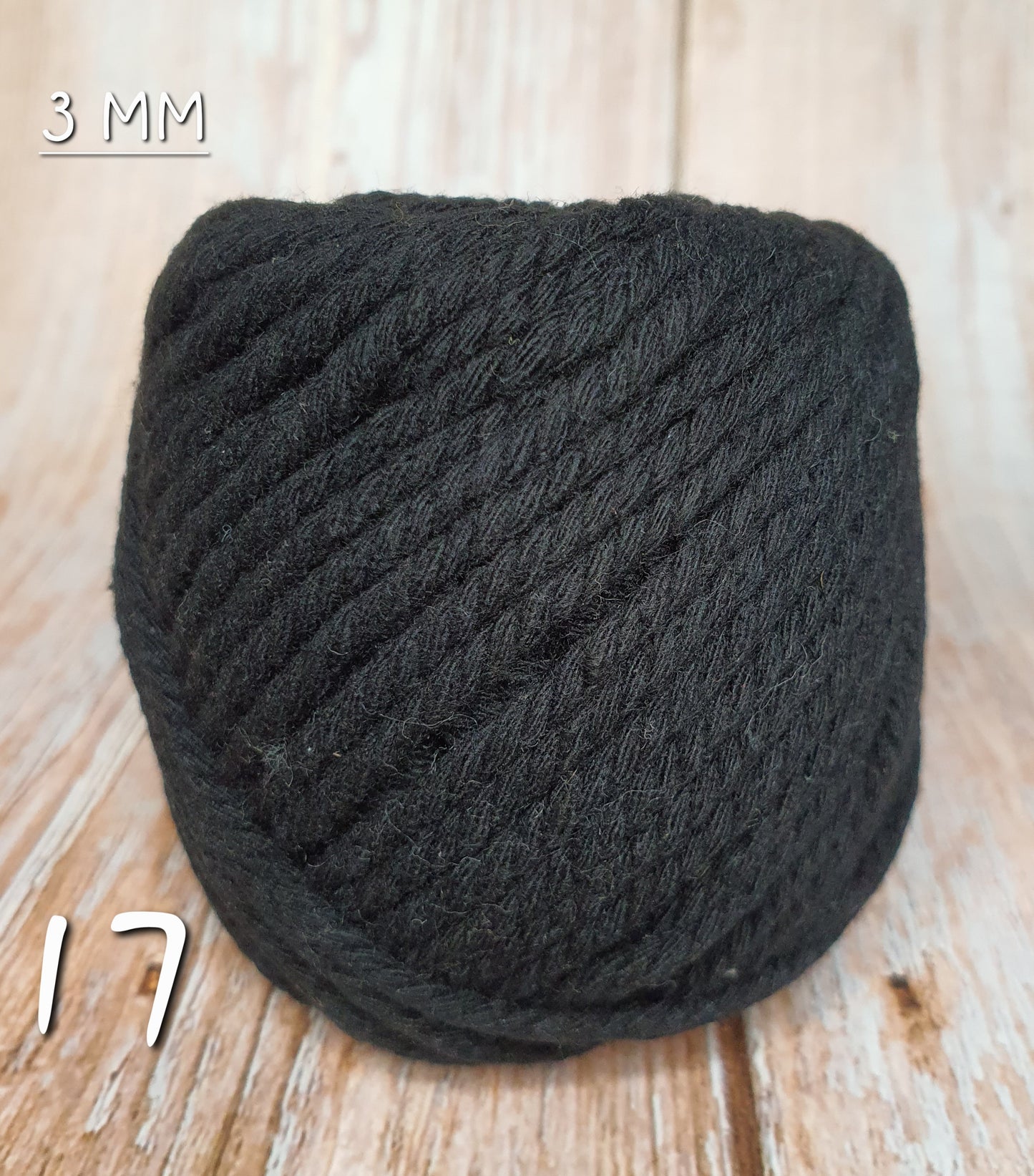 Cotton Macrame Cord Twisted 3mm thickness