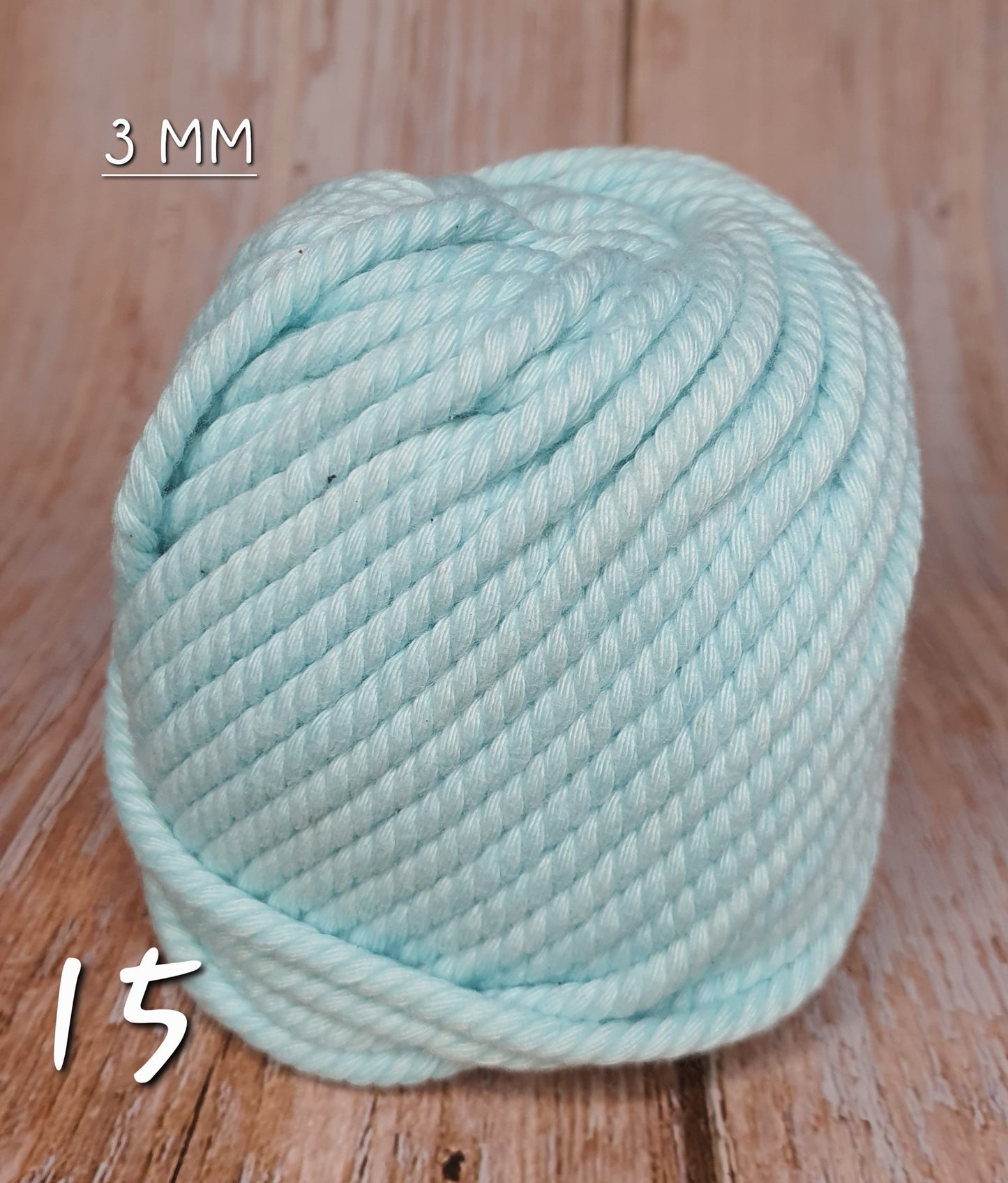 Cotton Macrame Cord Twisted 3mm thickness