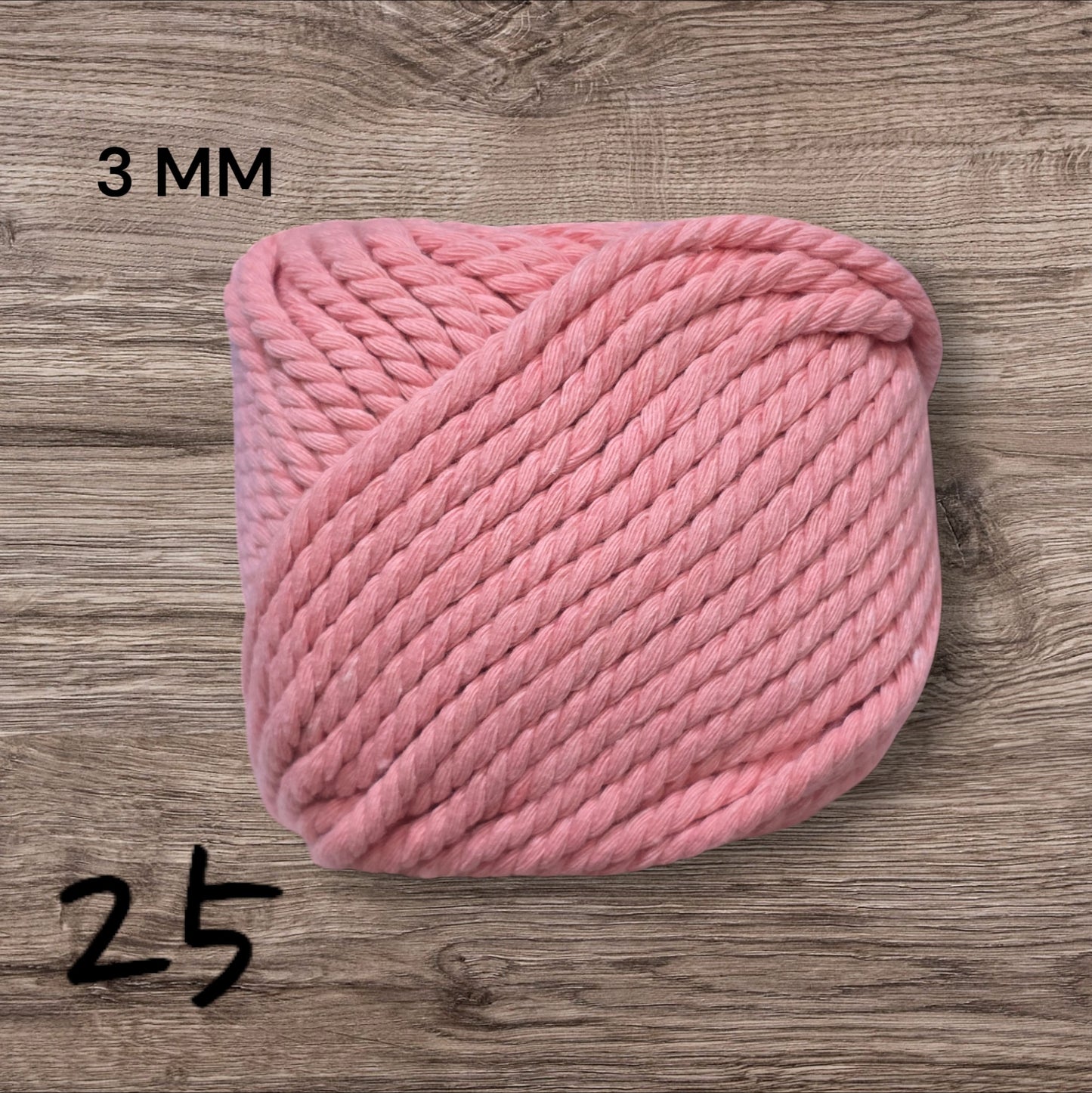 Cotton Macrame Cord Twisted 3mm thickness