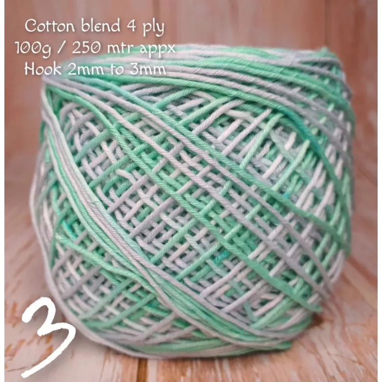 Cotton Yarn Mix Color 100g