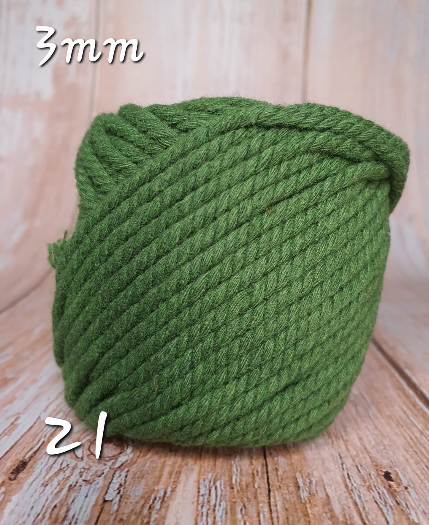 Cotton Macrame Cord Twisted 3mm thickness