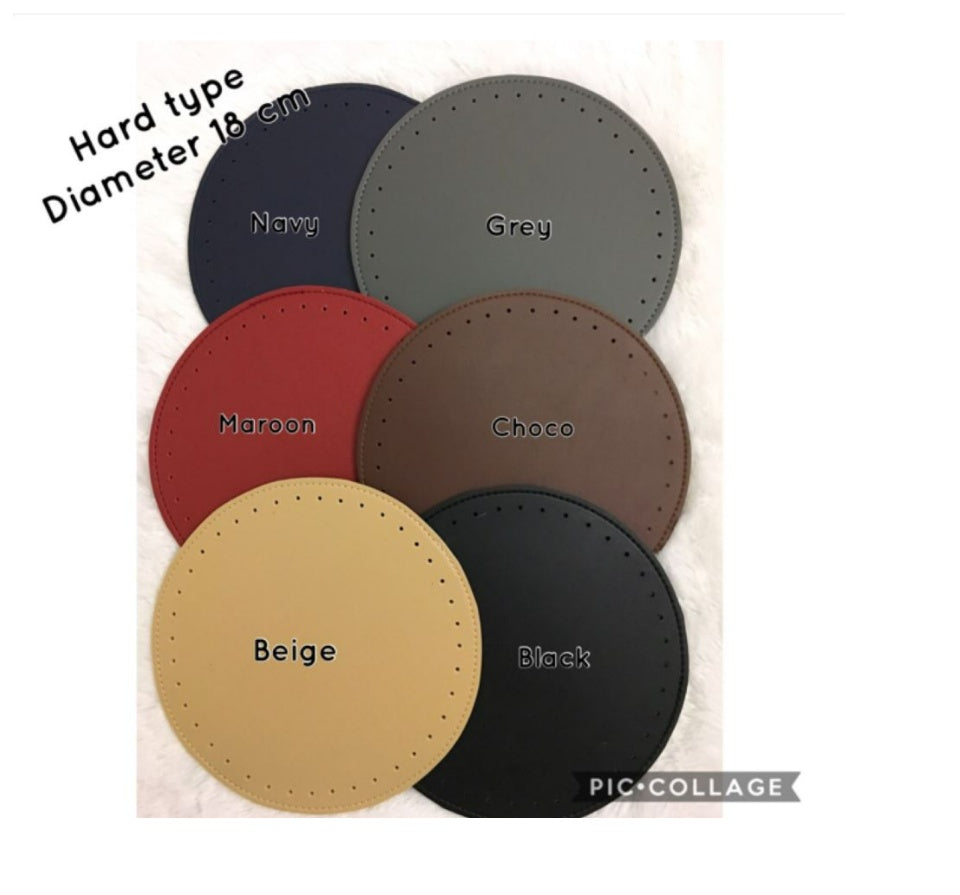 Base Bag DIY Hard Type Double Side Rectangle & Round Various Sizes and Colours