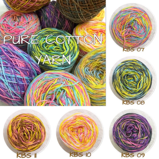 Cotton Yarn Mix Color 100g