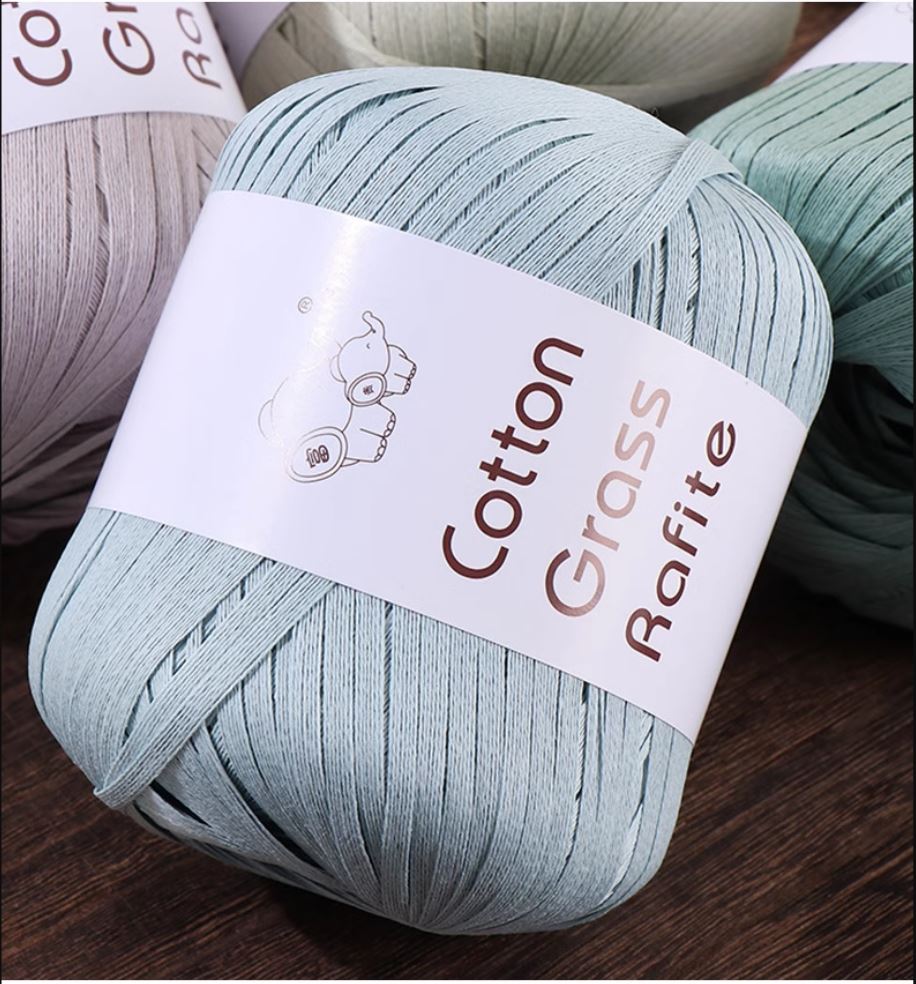 Cotton Raffia Grass/ Straw 4mm width