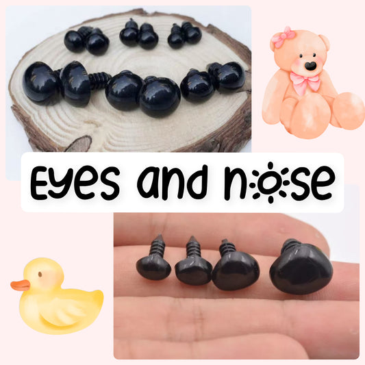 Safety Eyes and Nose for Amigurumi