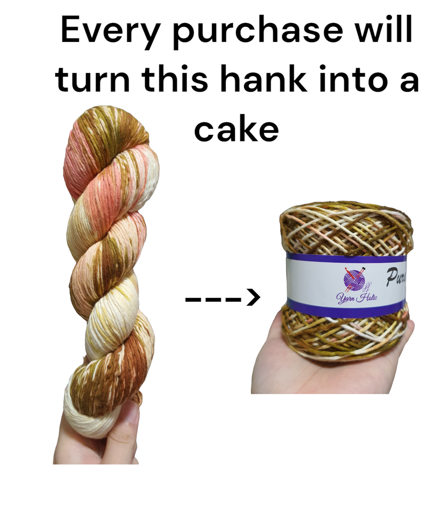 Hand Dye yarn Cotton and Mix Fiber