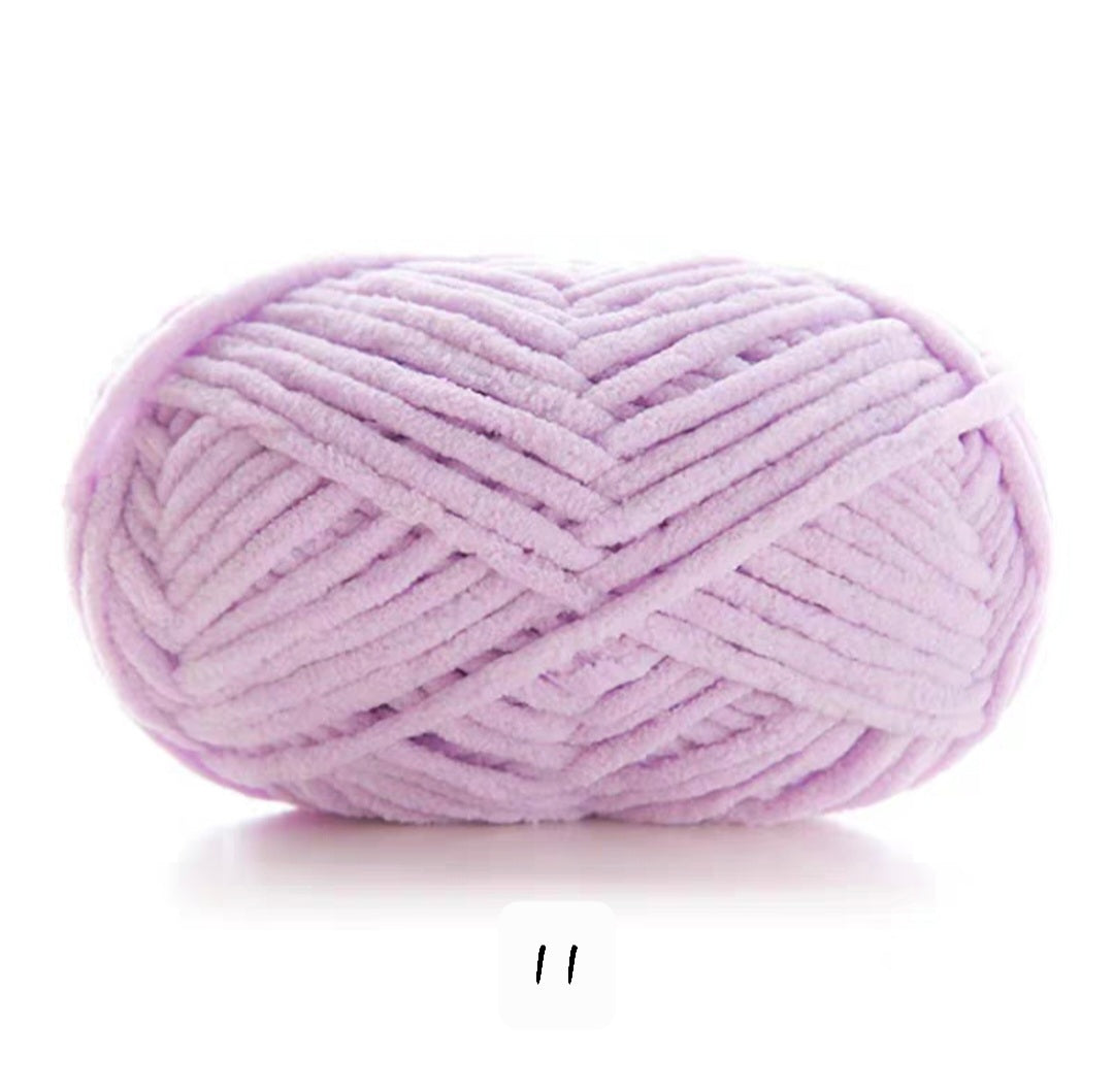 Chenille udon yarn 3.5mm thickness