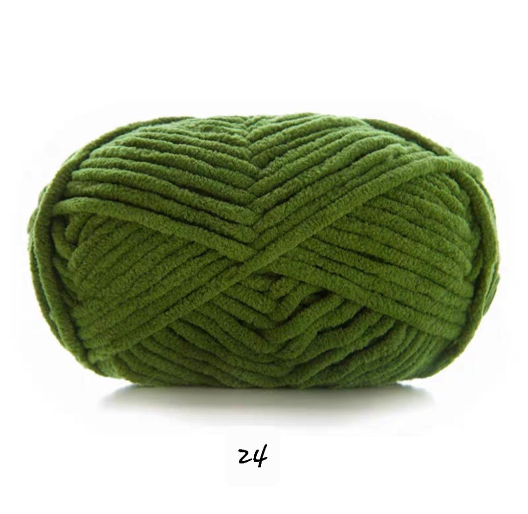 Chenille udon yarn 3.5mm thickness