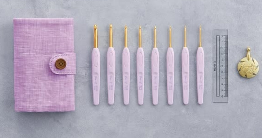 Clover Pen-E Lavender Limited Edition Crochet Hook Set