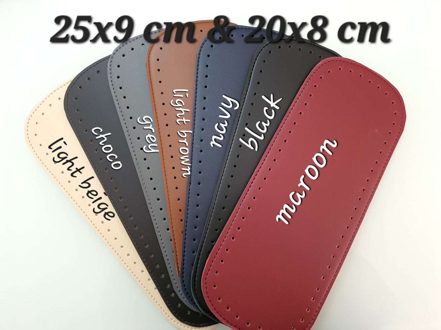 Base Bag DIY Hard Type Double Side Rectangle & Round Various Sizes and Colours