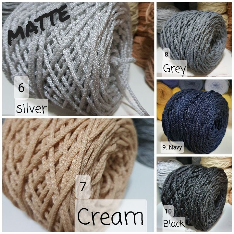 Rope Yarn 3mm Thickness Hollow Macrame Cord