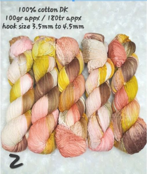 Hand Dye yarn Cotton and Mix Fiber