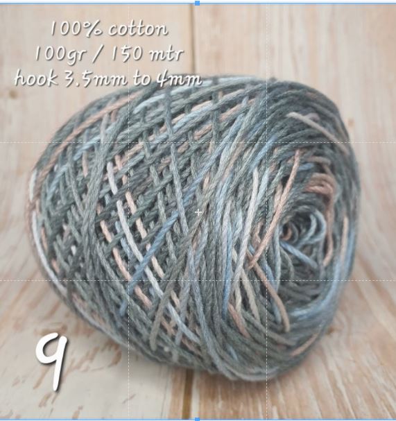 Hand Dye yarn Cotton and Mix Fiber