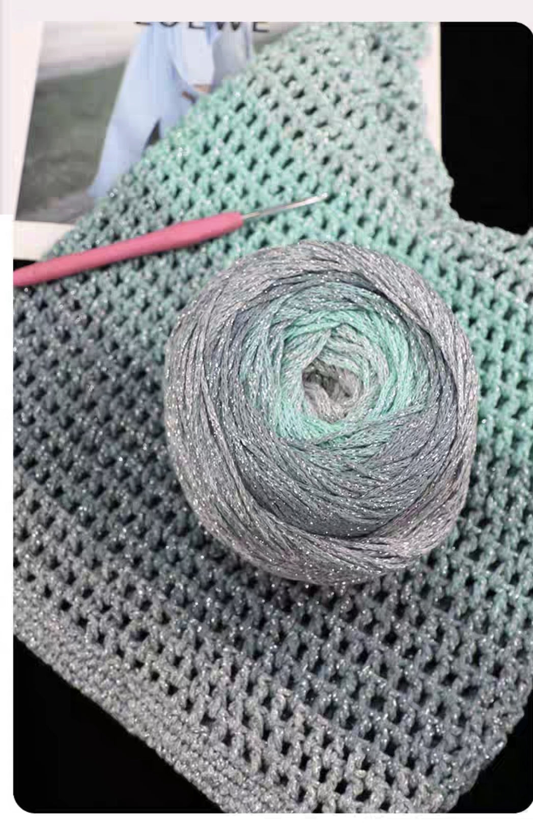 Cotton cake glitter for bag , pouches project