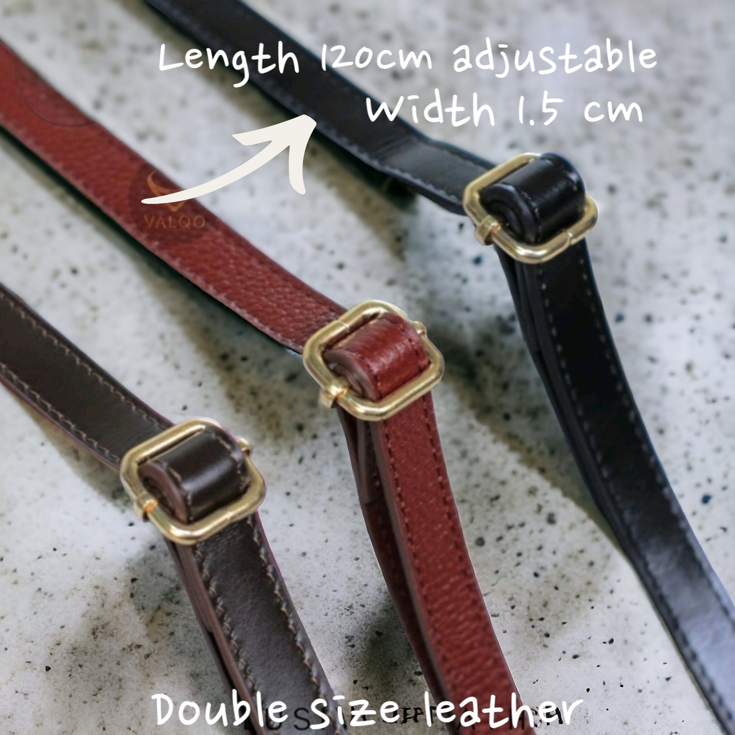 Genuine Leather Sling Bag Strap Adjustable DIY