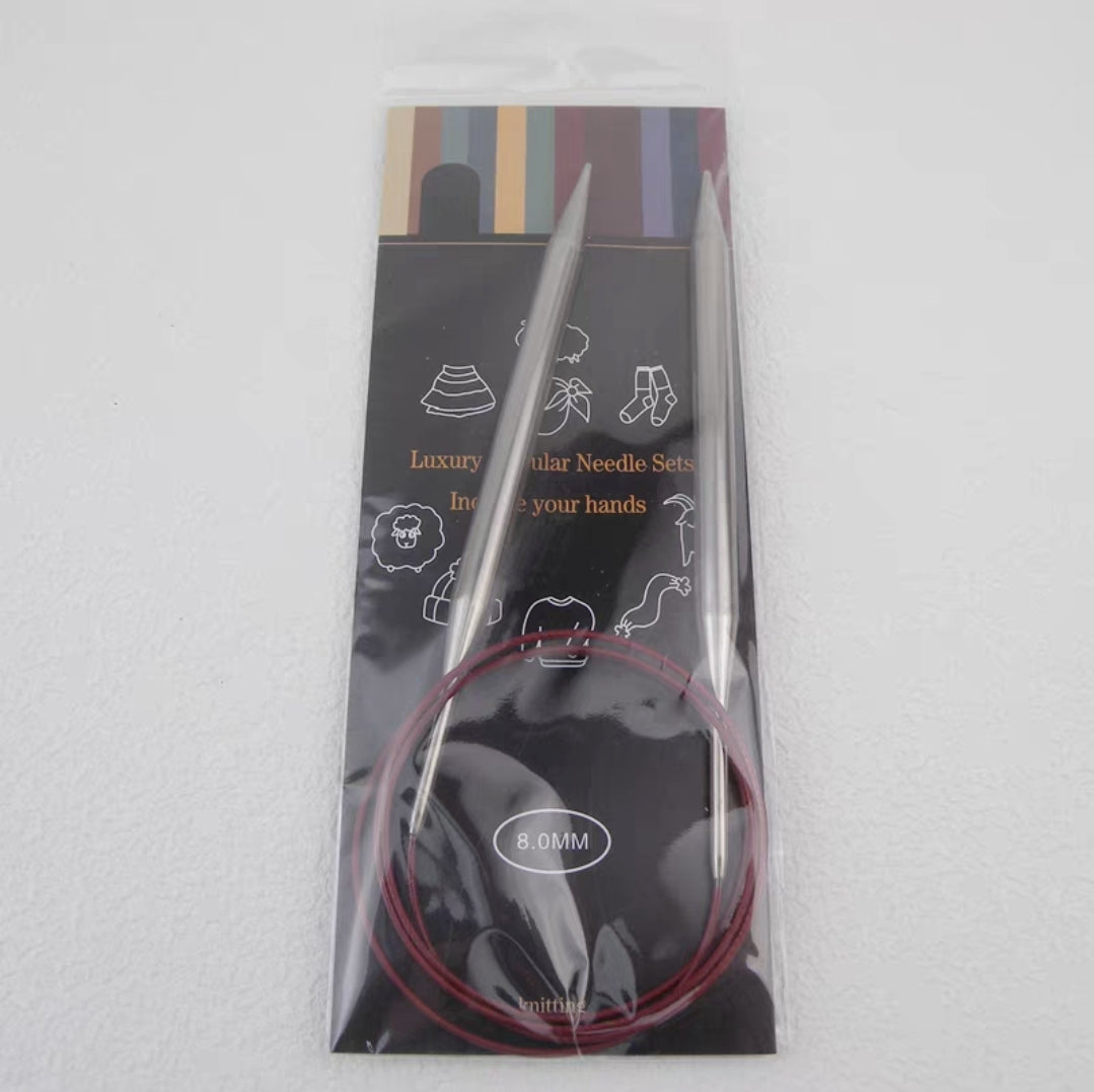 Knitting Needle stainless Steel 40cm, 65cm, 80cm and 100cm