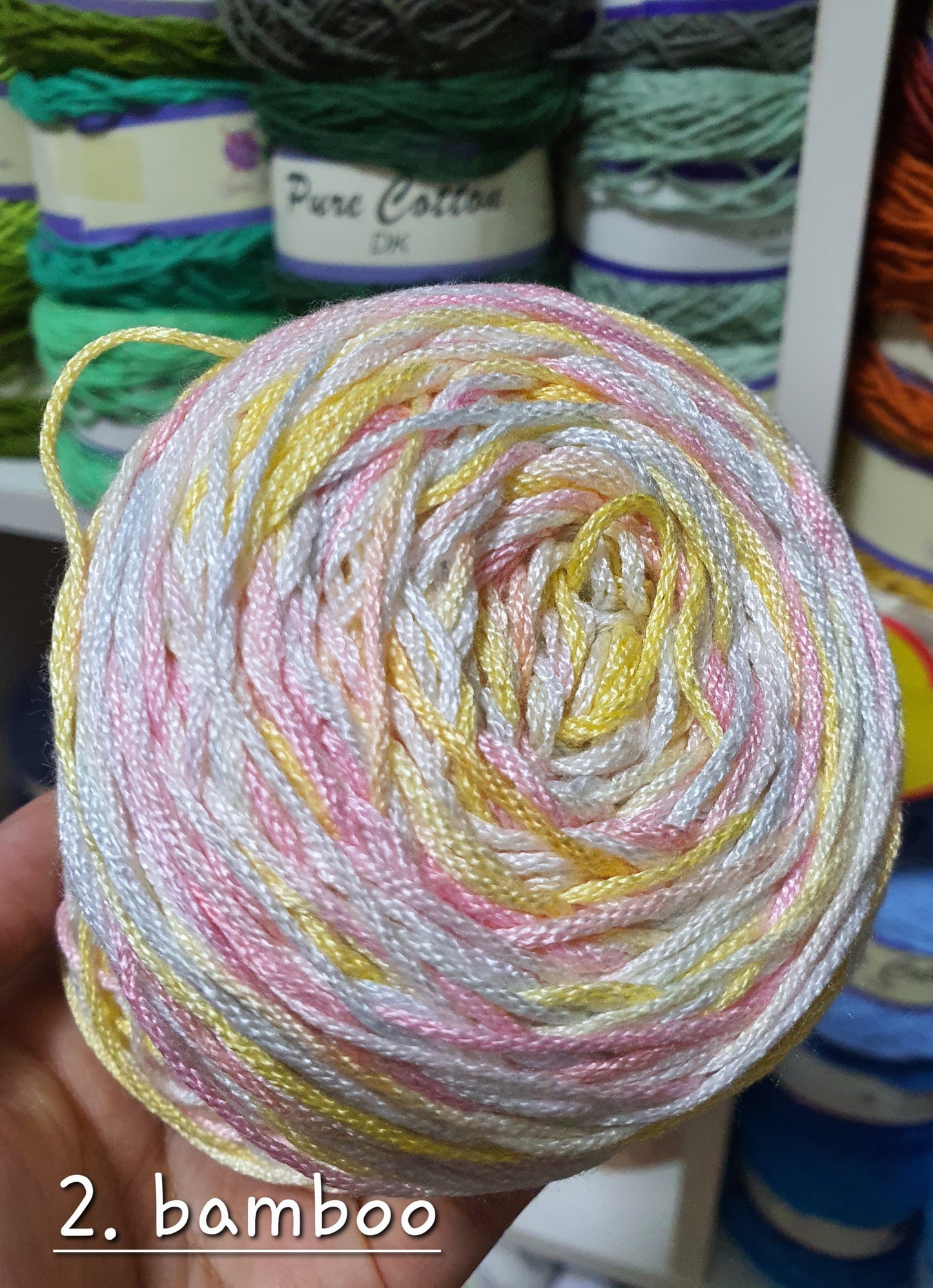 Hand Dye yarn Cotton and Mix Fiber