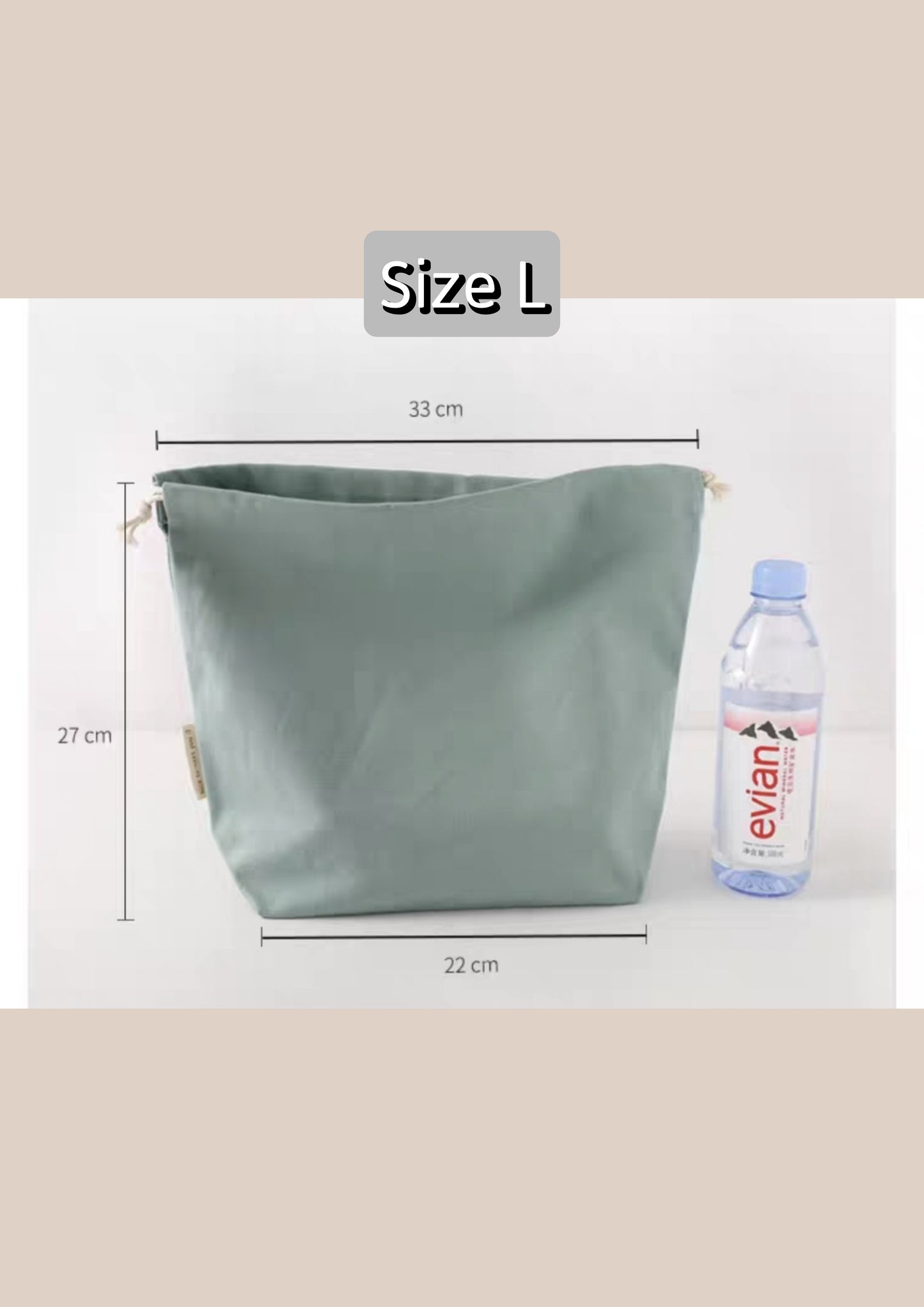 Drawstring inner bag for diy bag adjustable design