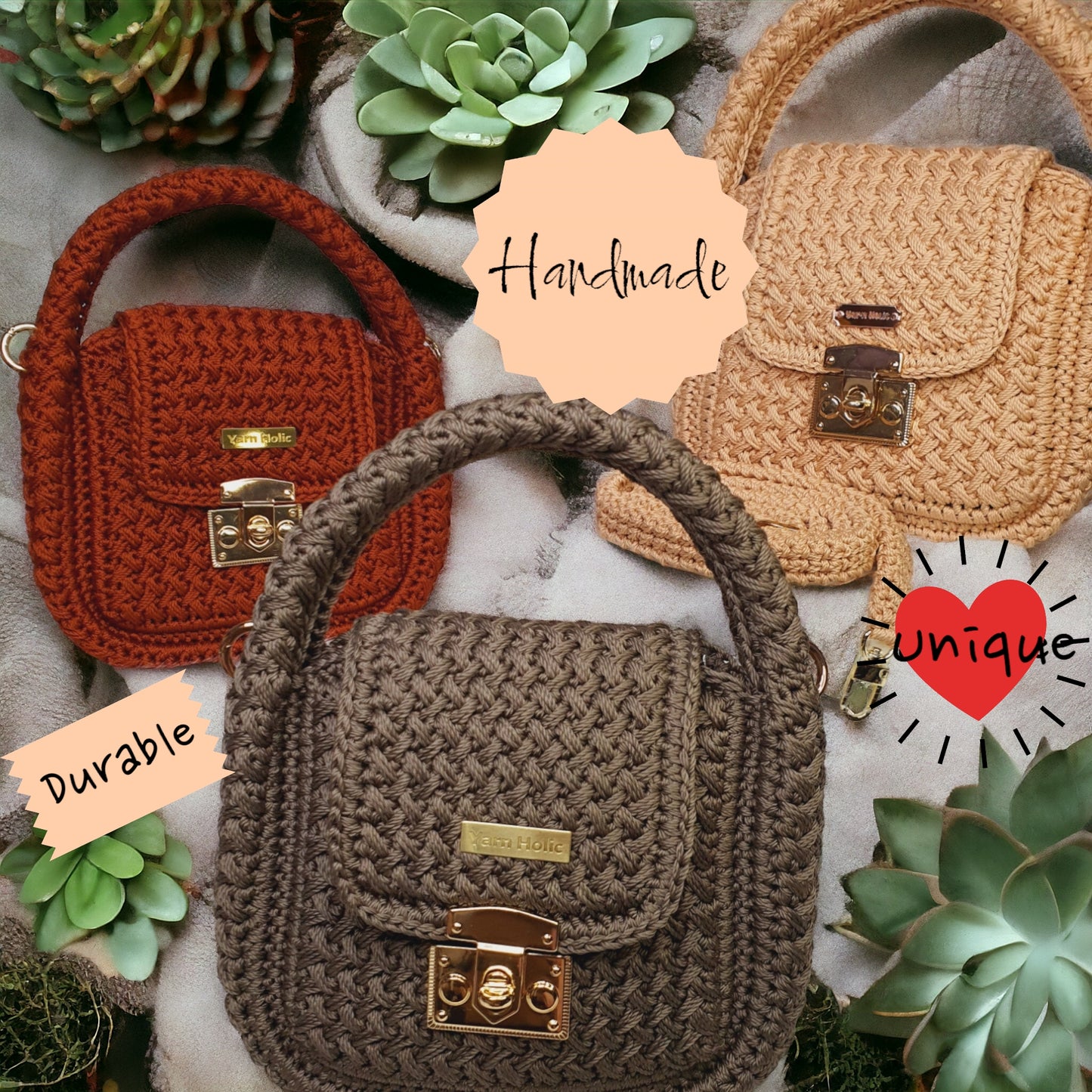 HANDMADE Crochet Weave Bag