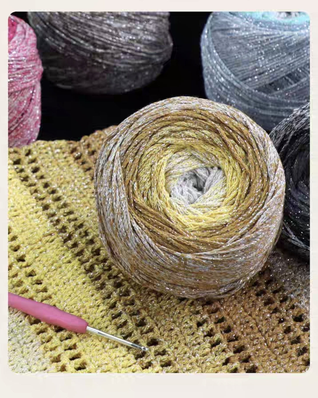Cotton cake glitter for bag , pouches project