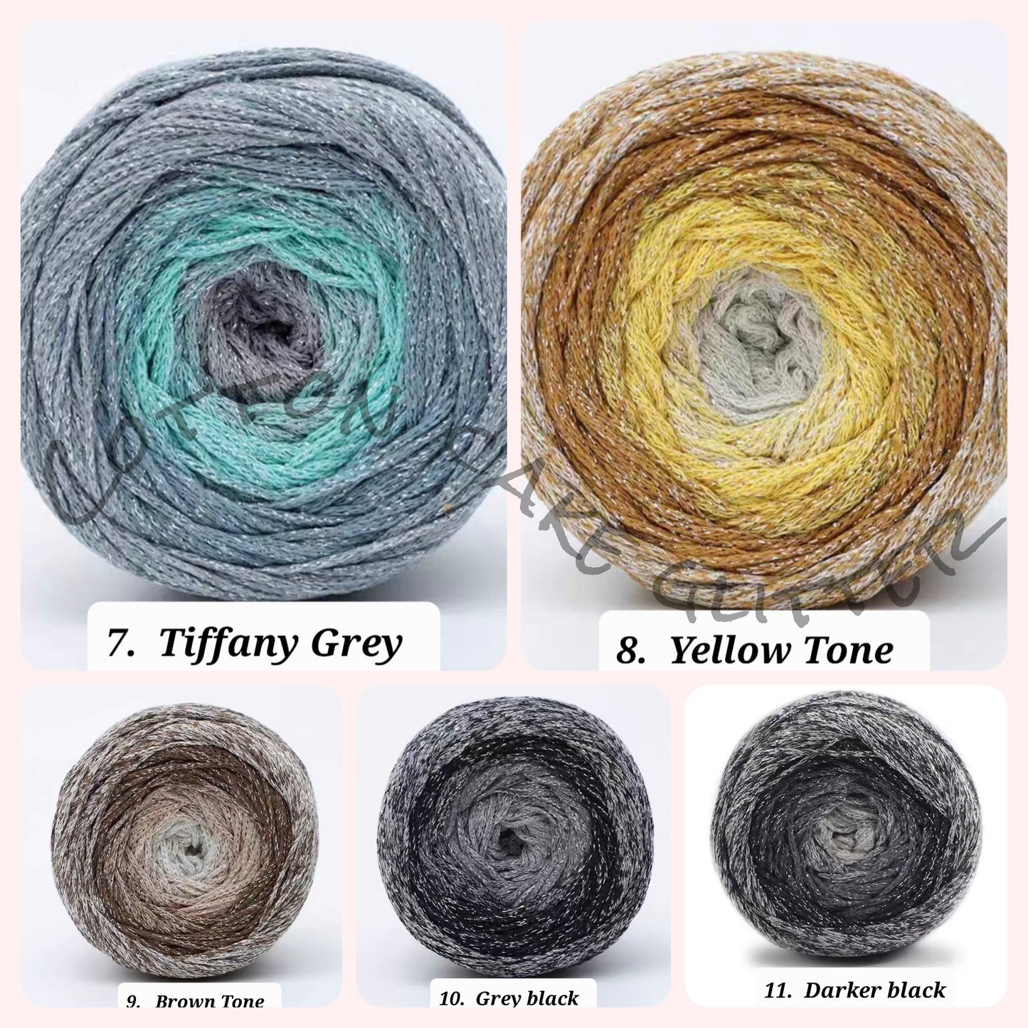 Cotton cake glitter for bag , pouches project