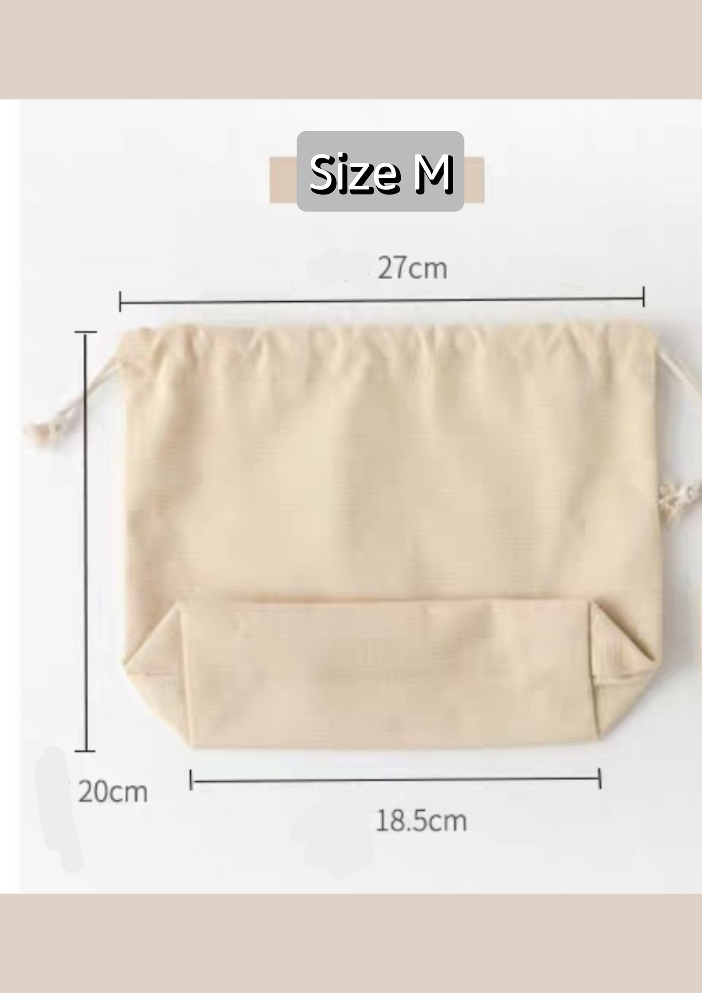 Drawstring inner bag for diy bag adjustable design