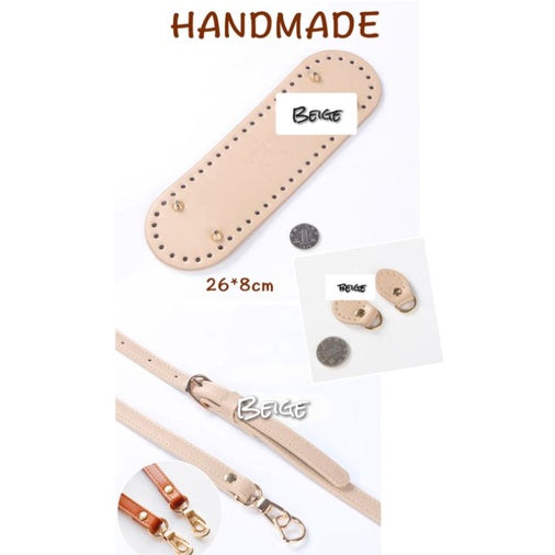 DIY Crochet Bag Accessories Set Base Bag Sling Strap and D Ring