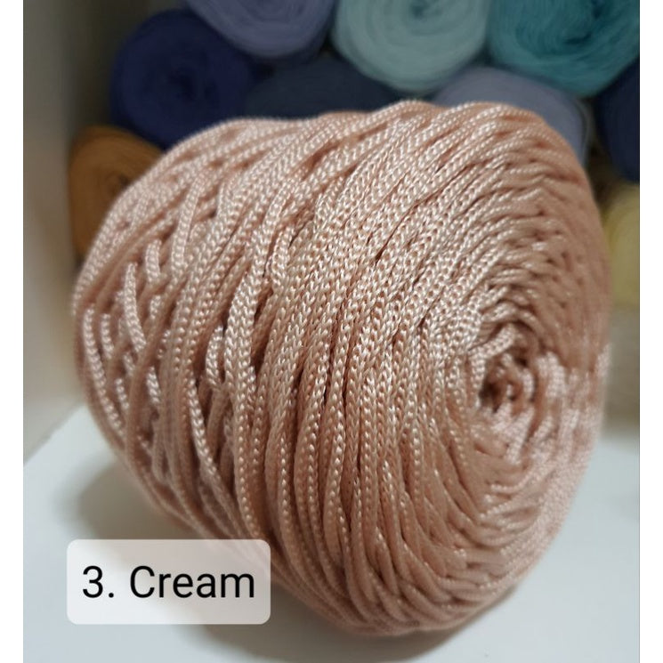 Rope Yarn 3mm Thickness Hollow Macrame Cord