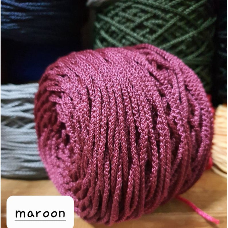 Rope Yarn 3mm Thickness Hollow Macrame Cord