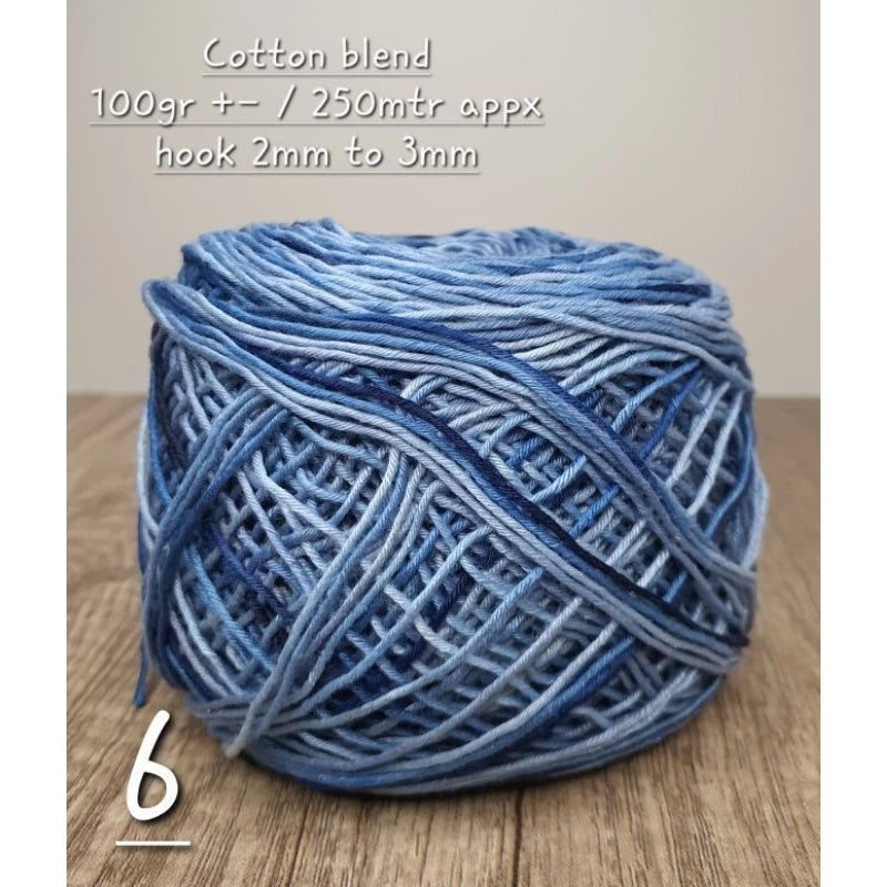 Cotton Yarn Mix Color 100g