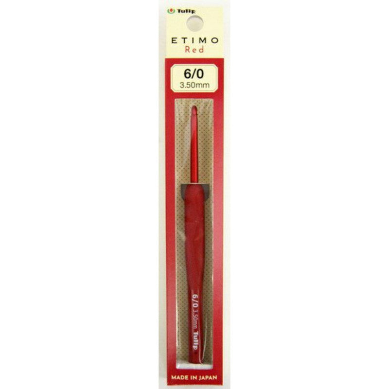 Tulip Etimo Red Crochet Hook with Cushion Grip Knitting Needle DIY