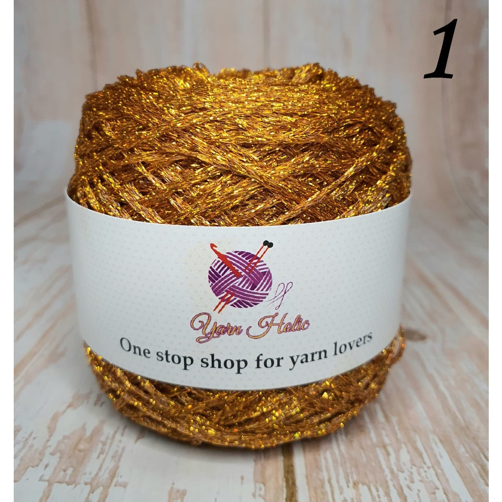 Metallic Lurex Glitter Gold Silver Yarn Thread