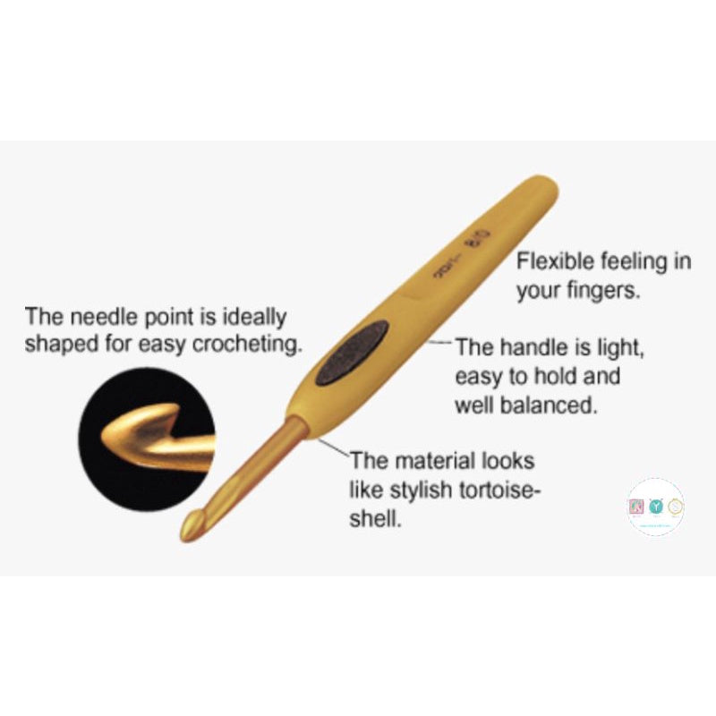Clover Soft Touch 2mm - 6mm Crochet Hook pcs