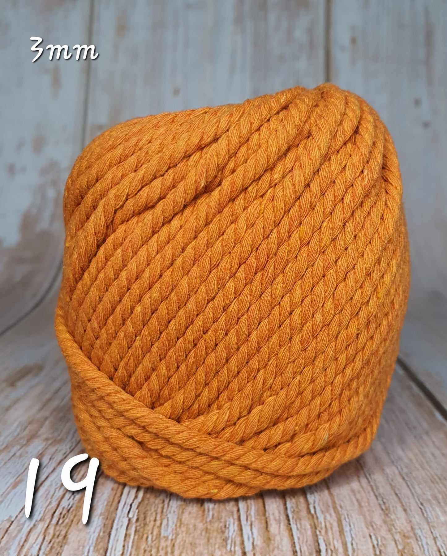 Cotton Macrame Cord Twisted 3mm thickness
