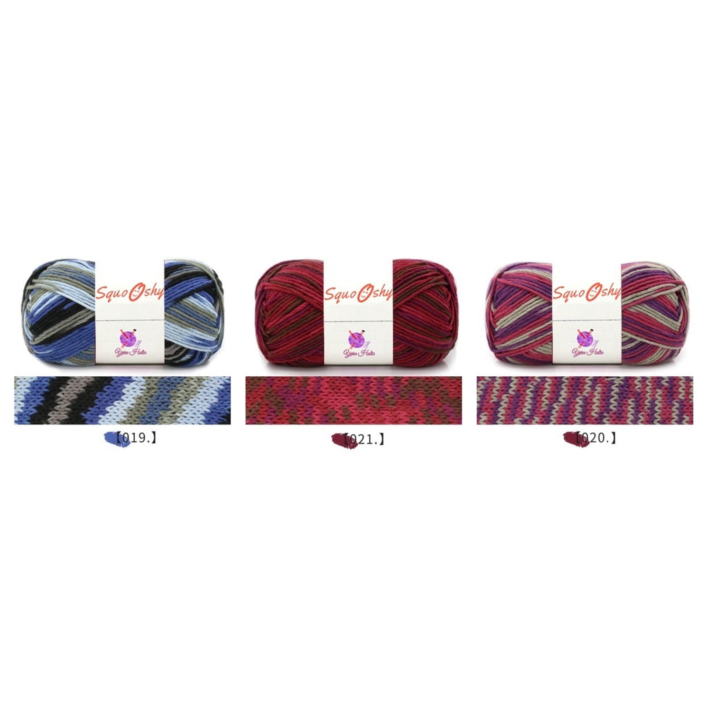 SquoOshy Yarn Mixed Color 6 Ply 100g