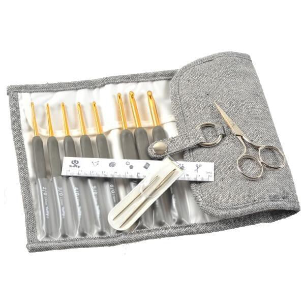 Tulip Etimo Royal Silver Crochet Hook Set Knitting Needle DIY