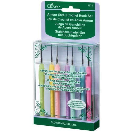 Crochet Hook Clover Amour Steel Set 3675