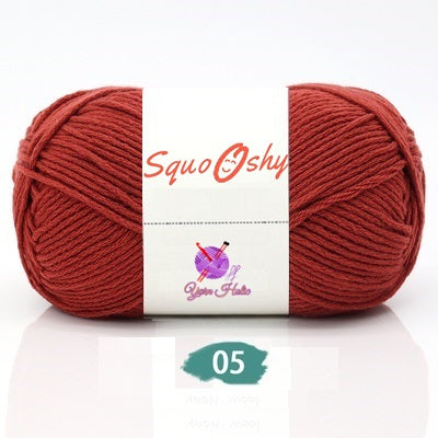 SquoOshy Yarn Solid Color 6 Ply 100g
