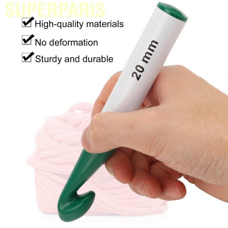 Crochet Hook Jumbo Size Set Plastic Multi Color