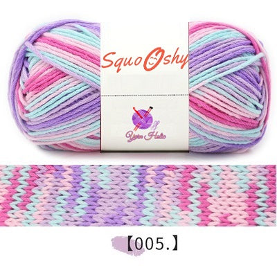 SquoOshy Yarn Mixed Color 6 Ply 100g