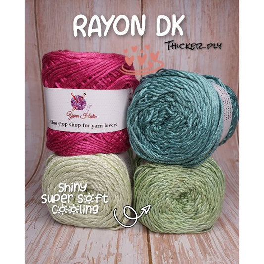 Rayon Bamboo Yarn DK Size 100g