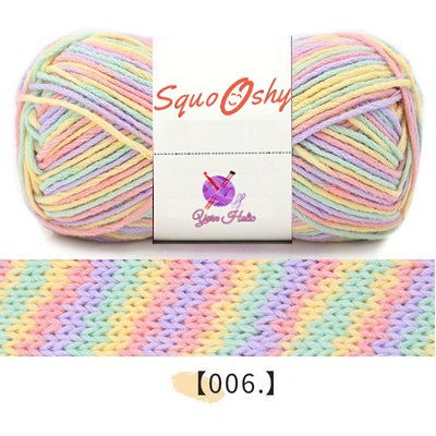 SquoOshy Yarn Mixed Color 6 Ply 100g